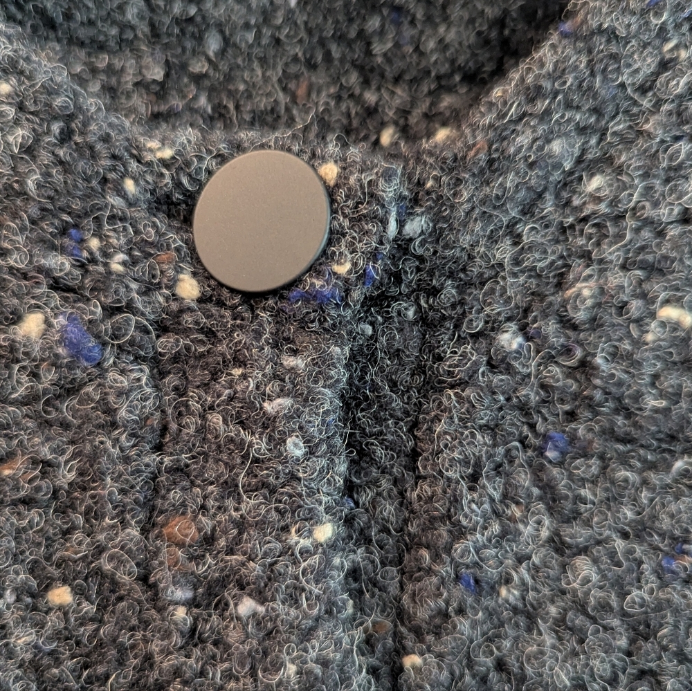 Theory Wool Tweed Boucle Button Up Cardigan Large - Picture 3 of 11
